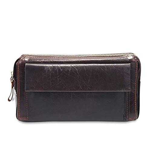 Brown Leather Wallet Clutch Credit Card Holder Leather Wallets Coin Pocket Wallet