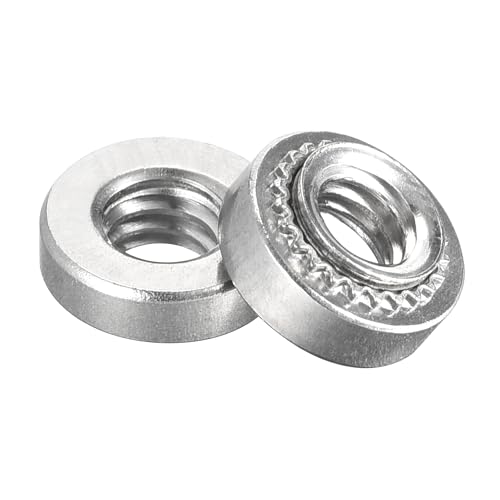 QUARKZMAN Self-Clinching Muttern, #8-32x3.66mm Edelstahl Nietmutter Befestigungselement 100 Stück