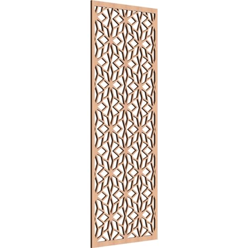 Image of 21 3 /8 inchW x 54 3 /8 inchH x 3 /8 inchT Lake Decorative Fretwork Wood Wall Panels, Alder