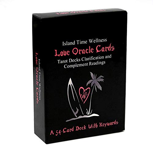 Island Time Wellness Love Oracle Cards Tarot Decks Clarification and Complement Readings a 54 Card Deck with Keywords Games