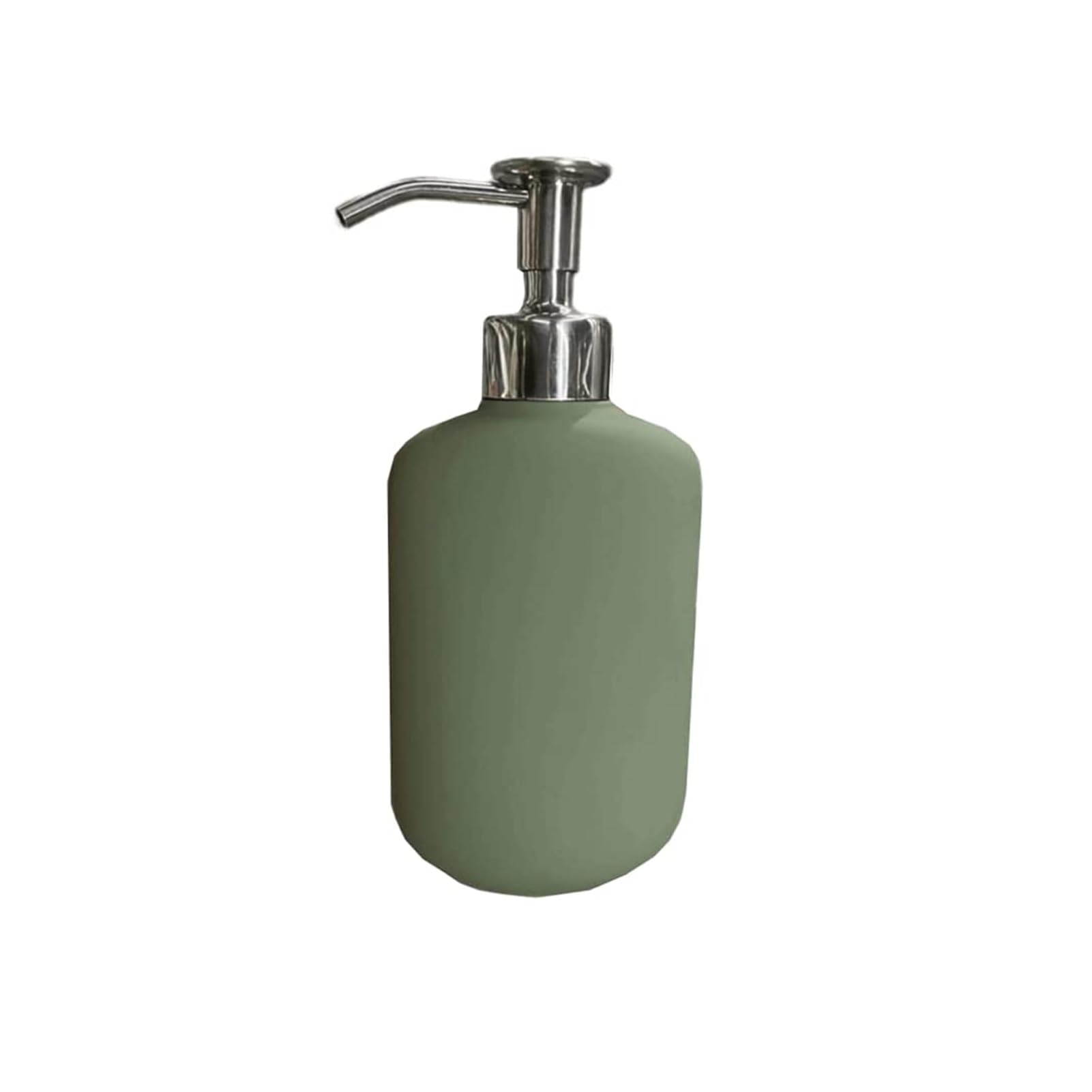 WDSOPK Bathroom accessories Creative Ceramic Soap Dispenser Bathroom Countertop Lotion Dispenser Stainless Steel Pump Repeatable Soap Pump Home & Kitchen (Matcha)