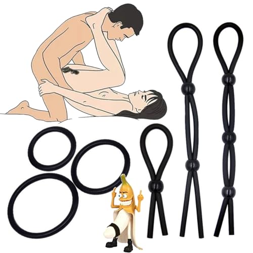 LaSaMee. Anneaux De Corde en Silicone + 3 Puissants Anneaux D'entraînement-H