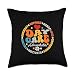 Groovy Daycare Provider Teacher Appreciation Week Groovy Daycare Administrator Childcare Provider After School Throw Pillow, 18x18, Multicolor