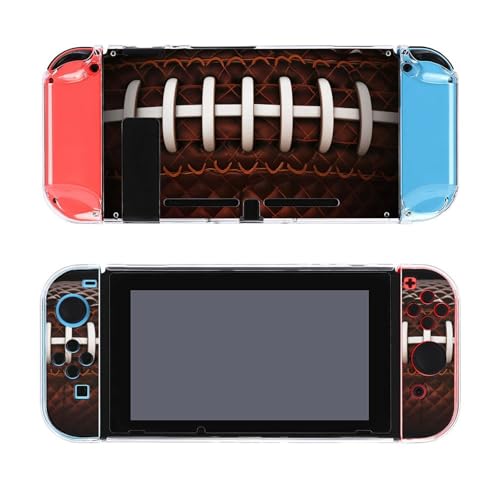 AoHanan Funda de balón de fútbol americano para Switch Skin Protección completa anticaídas y arañazos, protector de pantalla duro duradero para consola Switch y Joy-Cons