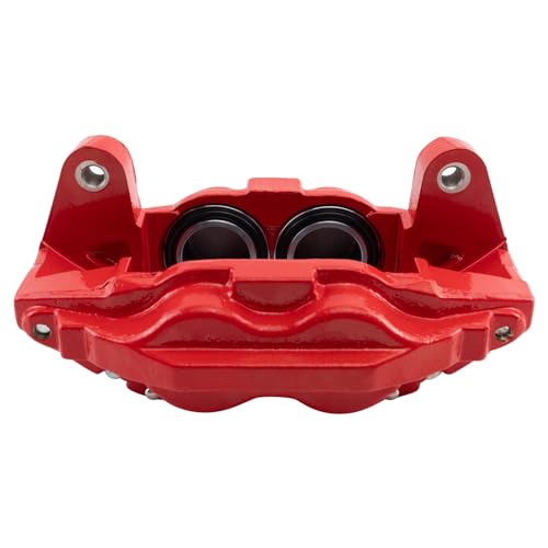 Image of TRQ Performance Front Driver and Passenger Side Brake Caliper Set Caliper Brackets Compatible with 2007-2015 Toyota Tundra 2008-2015 Toyota Sequoia