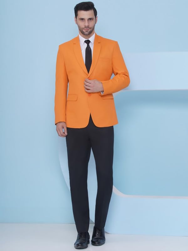 Image of FAVOROSKI Tuxedo Formal Blazers for Men with 2 Pockets | Rayon Slim Fit Single Breasted Blazer | Semi Ethnic Wear Tuxedos | Solid Tuxedo Blazers in Shawl Collar | Blazer for Wedding, Festive, Formal