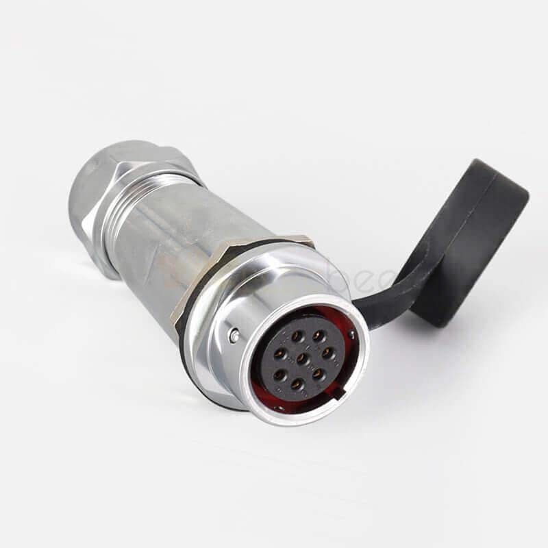 SF20 8 Pin Metal Aviation Industrial Male Female Docking Camera Cable Waterproof Circular Push-Pull Quick