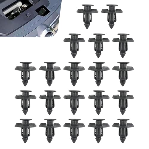 CouTunp 20PCS Fender Liner Clips, 8mm Nylon Push Type Retainer Clip, Car Splash Shield Retaining Clip, Fender Trim Panel Bumper Shield Retainer Fastener Rivet for Nissan Infiniti, Replaces 01553-09321