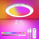 wowatt 13色 電池式シーリングライト 充電式モーションセンサーライト 屋内ワイヤレスシャワーライト リモコン付き 7.5インチ 調光可能 タイミング モーションアクティブライト クローゼット シャワー パントリー用