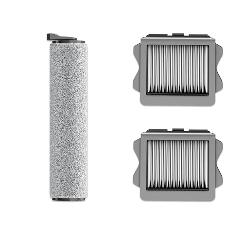 Image of Replacement Filters Brush Rollers Compatible with Tineco S3 Serise Cordless Wet Dry Vacuum Cleaner, Accessories inclue 2 Filters & 1 Brush Rollers, Efficient Replacement Part for Clean Floors