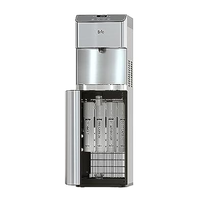 Brio Moderna Reverse Osmosis Bottleless Water Cooler Dispenser - Self-Cleaning, Dispenses Hot and Cold Water, TDS Meter, Child Safety Lock, Digital Display and LED Light