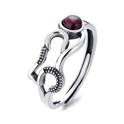 Bague Réglable en 925 Argent tendance vintage numéros d'amour