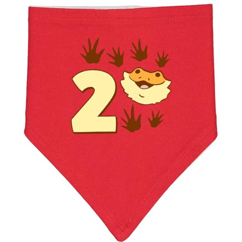 inktastic Second Birthday Bearded Dragon Baby Bandana Bib