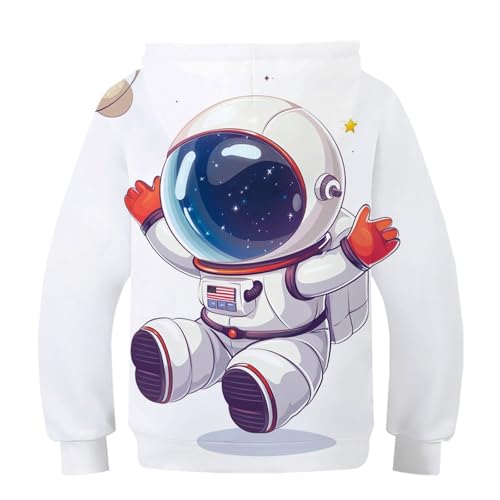 Sweat pull à capuche astronaute 3D : cadeau parfait garçon 12-14 ans - 2
