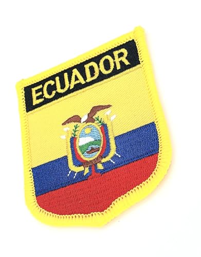 Ecuador Südamerika-Flagge, zum Aufbügeln, bestickter Stoff, 1 Stück