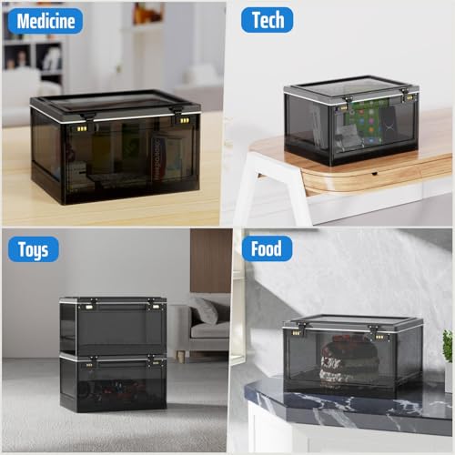 Contenedor transparente médico para evitar accidentes infantiles con medicinas 7