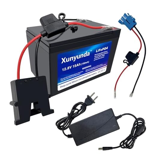 Xunyunda 12V 15Ah Lithium LiFePO4 Lithium Battery, 2000+ Deep Cycle with BMS for Solar, Power Wheels, Fish Finder, Camping, Marine, Off-Grid Use