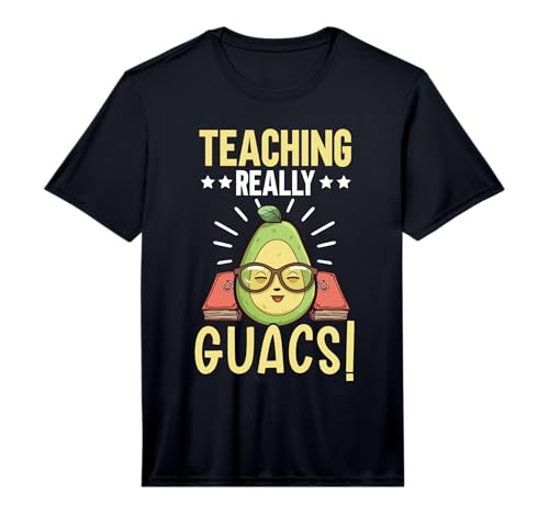 Mens Avocado Teacher Fruit Guac Teaching Guacamole Lover Performance T-Shirt