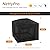 NettyPro Square Fire Pit Cover Fade Resiatant Waterproof Heavy Duty 600D Outdoor Patio Firepit Cover for Gas Propane Fire Pit Table, 36 x 36 x 24 Inch, Black