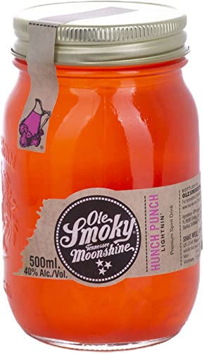 Ole Smoky Moonshine Hunch Punch Lightnin´ (80 proof) im 0,5 Liter Glas