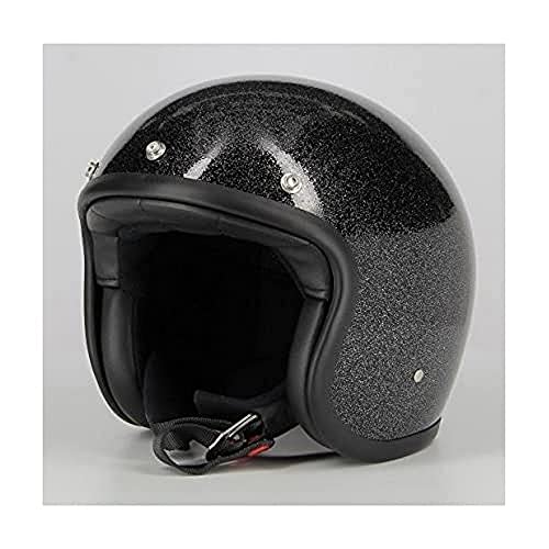 Dmd - Casco De Moto Unisex Purpurina, Negro Large Glitter Nero Dmd - Casco De Moto Unisex Purpurina, Negro Large Glitter Nero