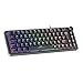 Oniverse Maegnus Gaming-Tastatur, magnetisch, kabelgebunden, 65% – Hall-Effect-Schalter, Rapid Trigger Schalter, 0,1 mm, Anti-Ghosting, 8000 Hz, LED, AZERTY, für PC/Mac – Maegnus (Nocta Black)