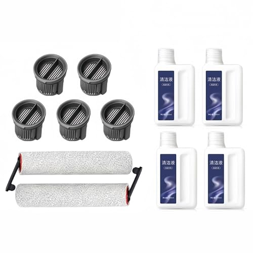 xbvxzvbn K30 Floor Scrubber Accessories Compatible with Dreame MOVA K30mix Consumables Drum Filter Element Cleaning Liquid