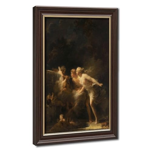 Toile Fragonard La fontaine de l'amour pour décoration murale salon et bureau