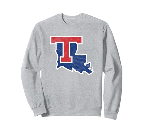 Louisiana Tech Bulldogs Distressed Primary Sweatshirt