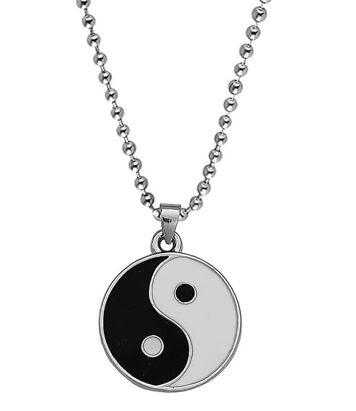Ervio Stylish & Trending Taoism Yin Yang Tai Chi Day Night Fengshui Symbol Unisex Pendant Locket With Ball Chain For Good Luck And Prosperity (B0CS6SHK9L) Amazon Price History, Amazon Price Tracker
