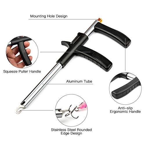 Removedor de ganchos, Andoer Removedor de anzol de pesca Ferramenta de anzol de pesca Extrator de an