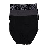 Kathy Ireland Women's 3 Pack Microfiber Lace Detail Shaping Brief Panties