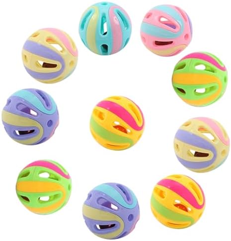 Fadcaer Lot de 10 balles interactives colorées en plastique avec ...