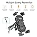 leepiya Motorcycle Cell Phone Mount with USB Quick Charger 3.0 Mount on 2-3CM Handlebar or Rear-View Mirror Fast Charging for 4-7 inch Cellphones