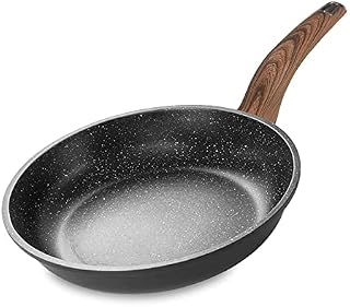 Non Stick Frying Pan,28 cm Induction Frying Pan with Cast Aluminum Stone Anti-Scratch Coating and Bakelite Handle,PFOA Free,All Stoves Compatible