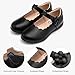 Stelle Girls School Shoes Mary Jane Uniform Dress Shoes Black Retro Flat Oxford Church Music Recitals(Little/Big Kids)(Black,12ML)