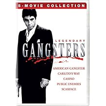 Legendary Gangsters 5-Movie Collection American Gangster / Carlitos Way / Casino / Public Enemies / Scarface [DVD]
