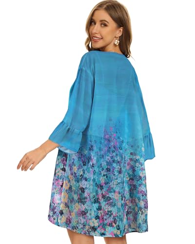 Image of Swimsuit Coverups for Women Sarong Beach Bikini Wrap Sheer Short Skirt Chiffon Scarf for Swimwear
