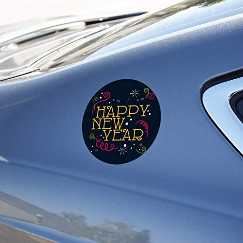 Graphics & More MAG05.Z000594_8 Happy New Year Automotive Car Refrigerator Locker Vinyl Circle Magnet thumb #2