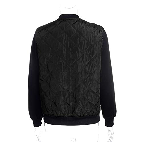 Women Classic Jackets, Long Sleeve Biker Jacket Lightweight Flight Zip up Bomber Coat Punk Autumn Winter Outfit3