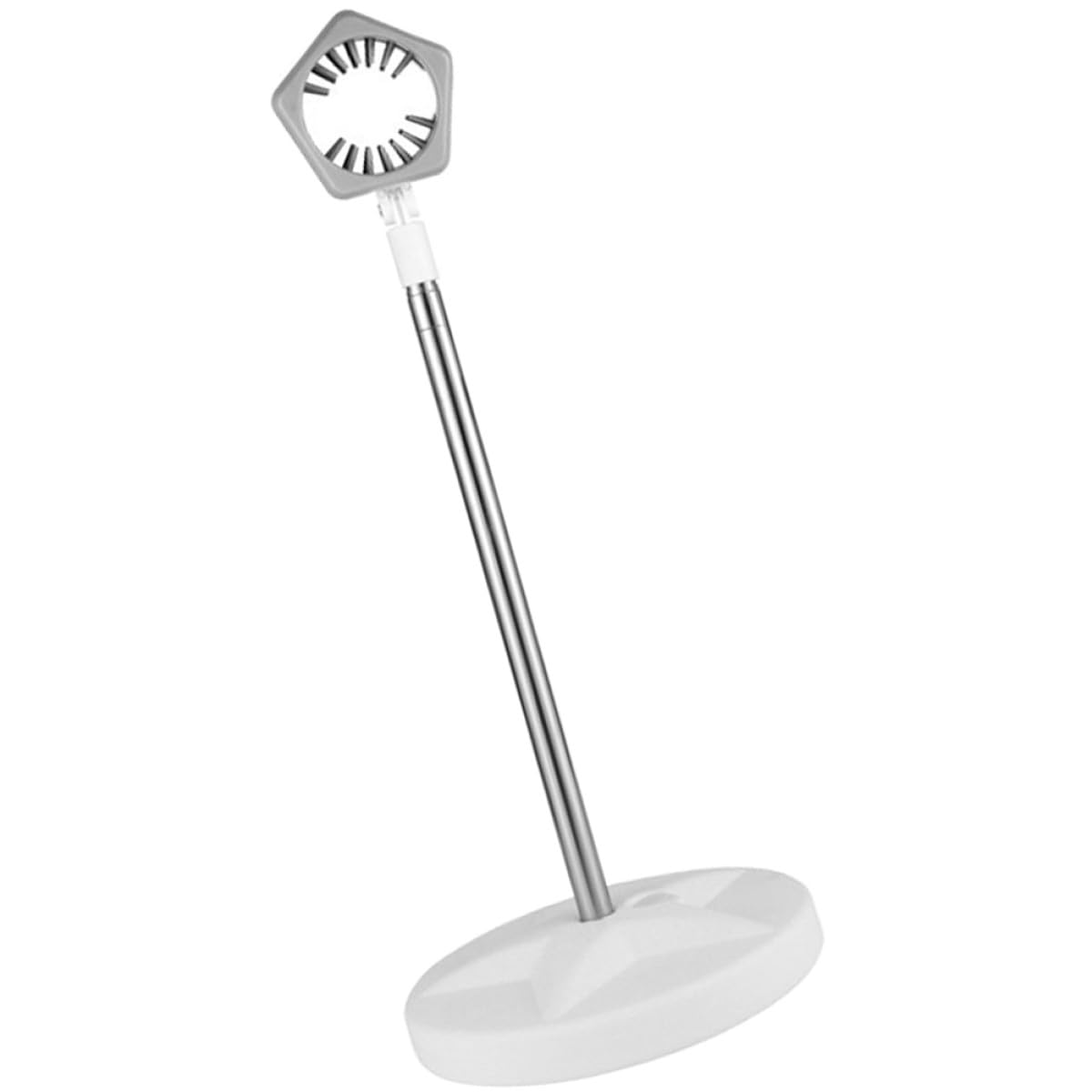 Haartrocknerhalterung mit 50-106cm Teleskopständer verstellbare aus Edelstahl Handsfree Design in Weiß für Zuhause und Haustierpflege