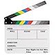 ALLZEDREAM Acryl Regisseure Clapboard Film Clapper Board Cut Action Szene Schiefer mit 2 Dry Erase Whiteboard Stifte