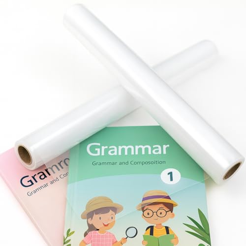 Image of Translucent Milky Frosty Plastic 10 Mtrs Book Cover Rolls (Pack of 2) | 36 cm Wide Protective Covers for Notebooks & School Books (Each Roll 10 Meters)