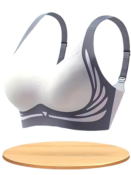 Women’s Wireless Sports Bra – Seamless Non-Padded Stretchable Activewear Bra for Gym, Yoga & Daily Comfort (in, Alpha, M, M, C, 30, Regular, Plus Size, Grey)-image-25