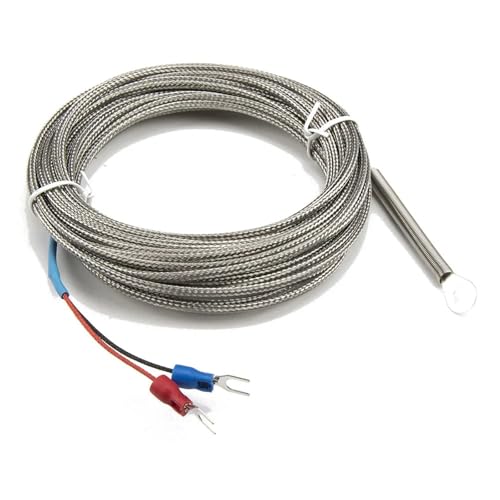 Termopar tipo K FTARR01 con sonda de temperatura de 6mm y cable metálico de 7 metros 4