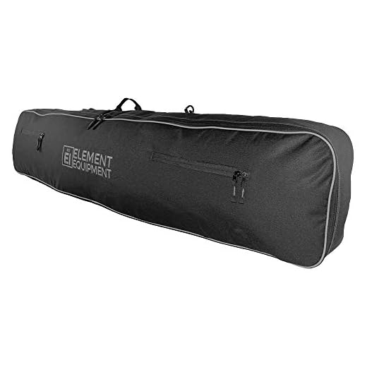 Element Equipment Snowboard Bag with Shoulder Strap and Gear Pockets 148 Black/Grey