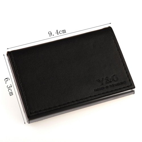Y&G CC1013 Black Business Creative Formal Wear Dress Presents Idea Card Holder Leather PU Black Card Case2