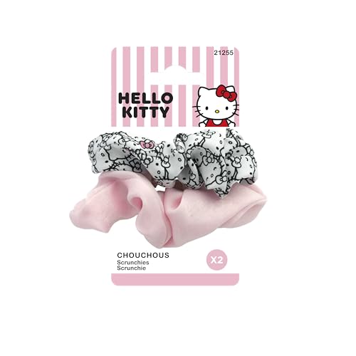HELLO KITTY - Lot de 2 Chouchous pour Cheveux - Produit Officiel Sanrio