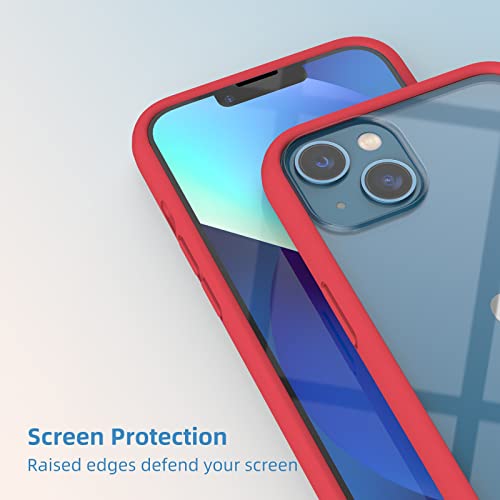 Coque iPhone 13 rouge anti-rayures pour éviter la casse de l'appareil photo