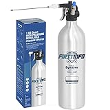 良匠 FIRSTINFO TOOLS 高圧用詰替式スプレー缶 1000mL アルミ製 逆さ使用可 充填式 引金式 缶スプレー リフィーラー 2wayノズル付き